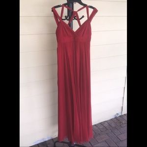 Bcbg maxi red dress
